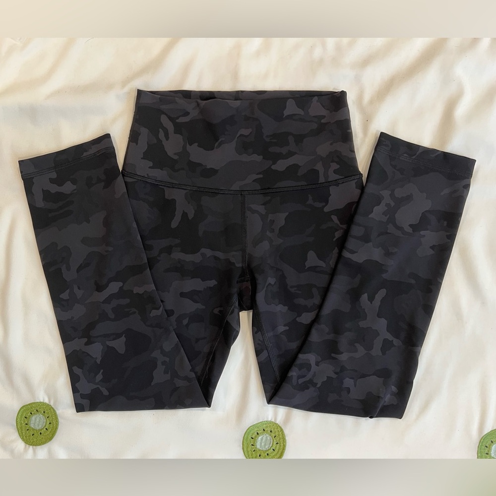 lululemon | Wunder Train High-Rise Crop 21", Incognito Camo Multi Grey, Size 4
